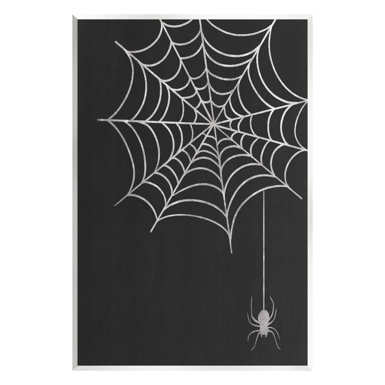 Stupell Industries Dangling Spider Web Insect Wall Plaque Art